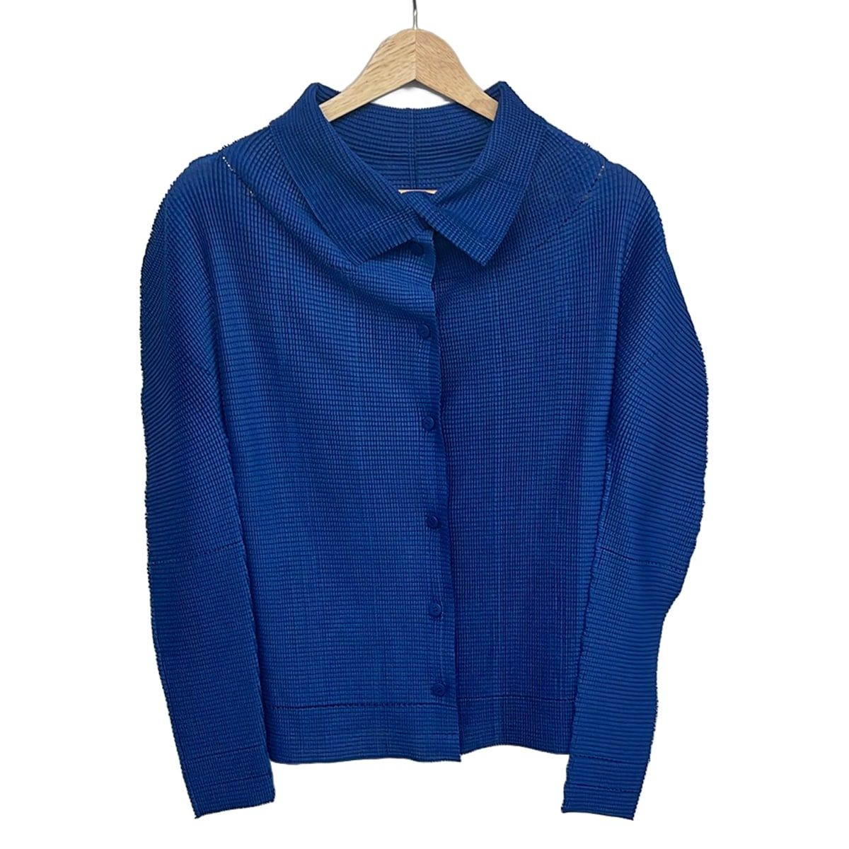 me ISSEY MIYAKE(ミー/イッセイミヤケ) カーディガン レディース美品 - ブルー 長袖 10,792円