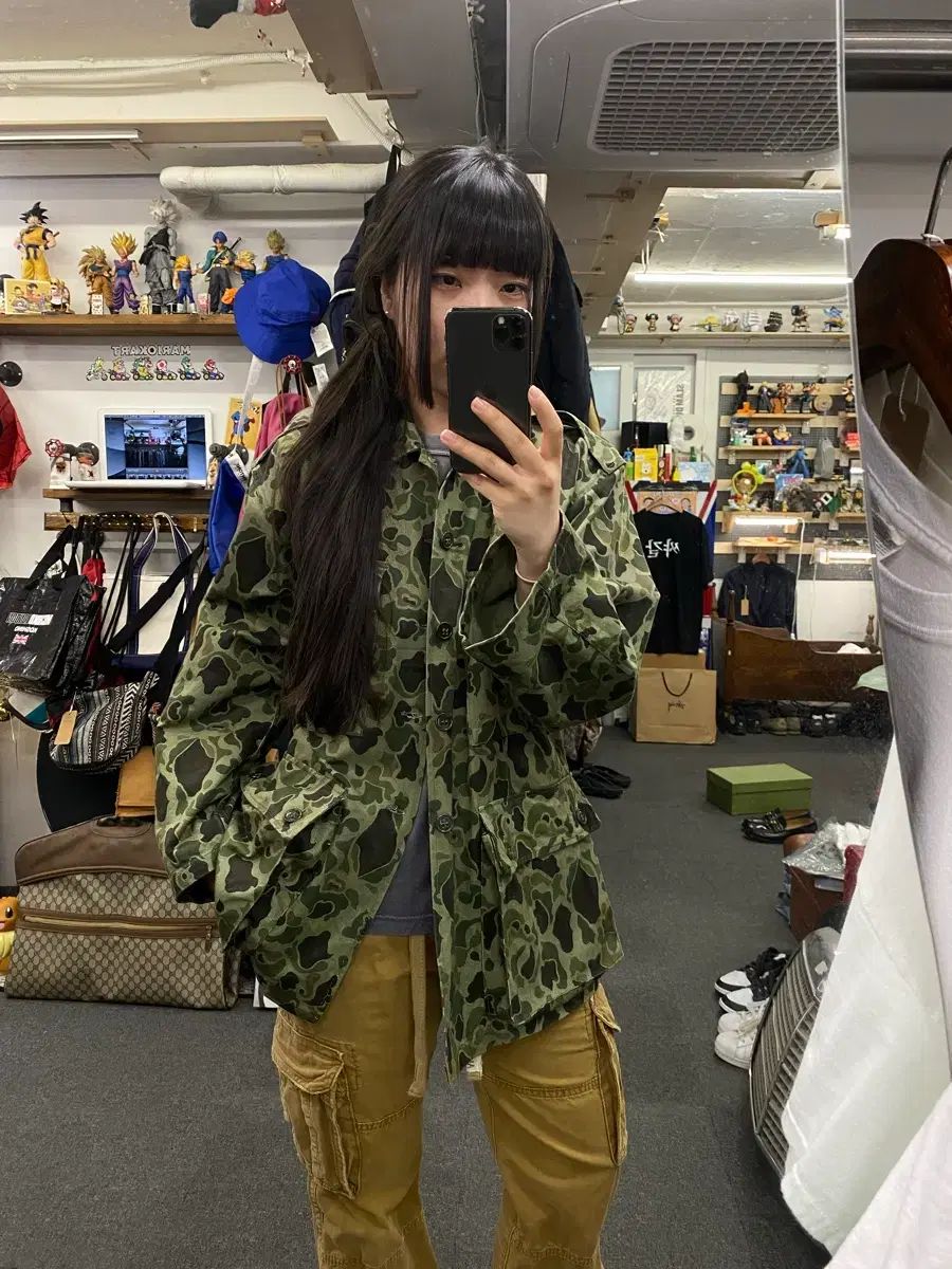 60s korea army ミリタリー カモフラージュ シャツ