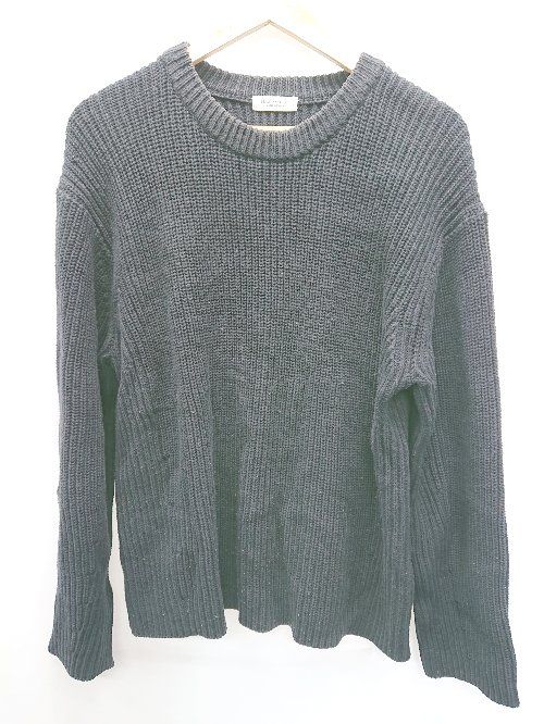 ◇ BEAUTY & YOUTH ビューティアンドユース UNITED ARROWS 長袖 コットンニット セーター サイズL ブラック メンズ P 【1406110006809】