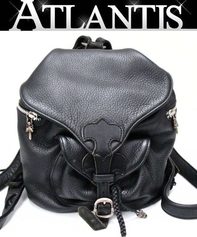 CHROME HEARTS 新宿店 クロムハーツ フレアニー ミニ リュック レザー SV925 黒 【30792】