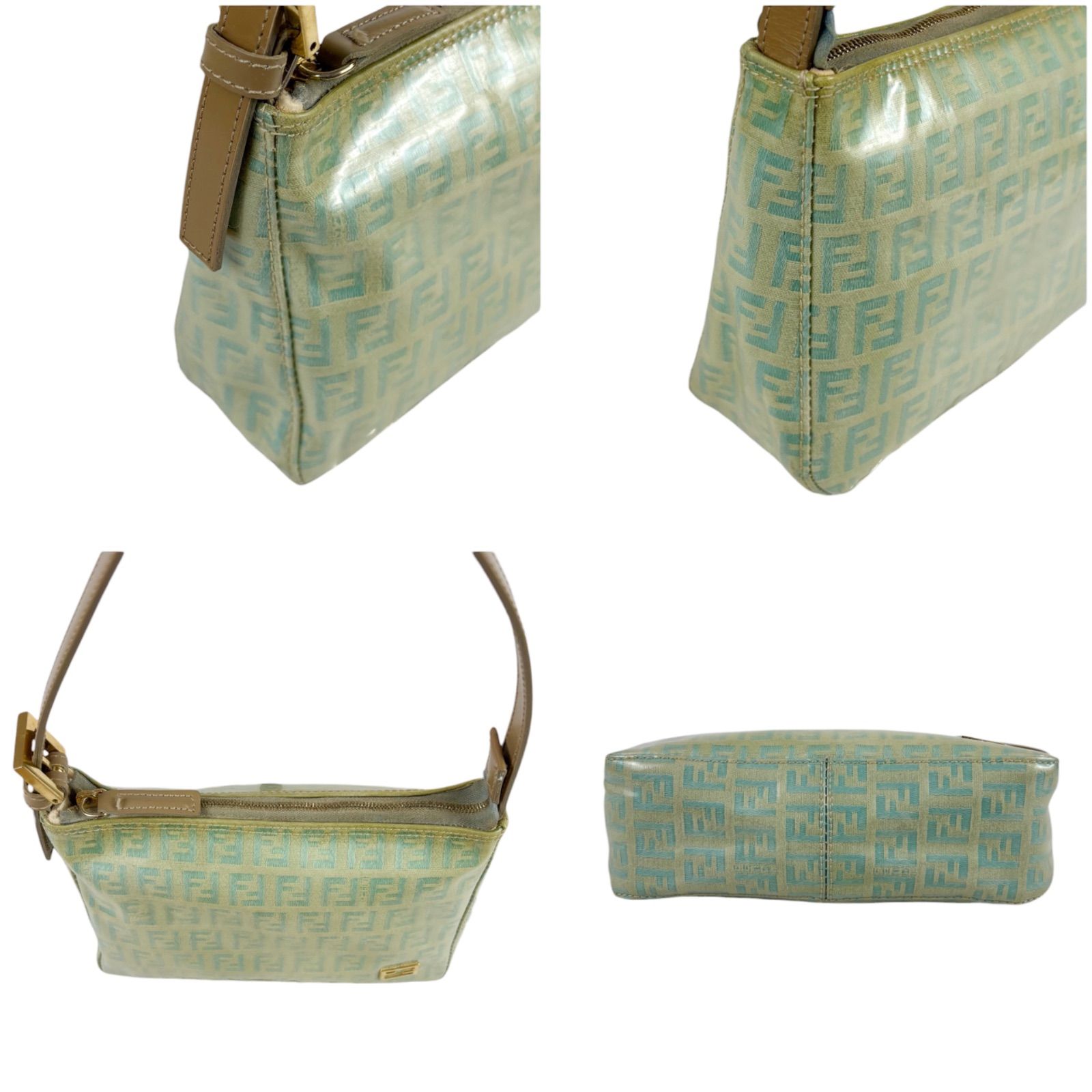 フェンディ FENDI ズッキーノ PVCキャンバス アクセサリーポーチ ミニ 