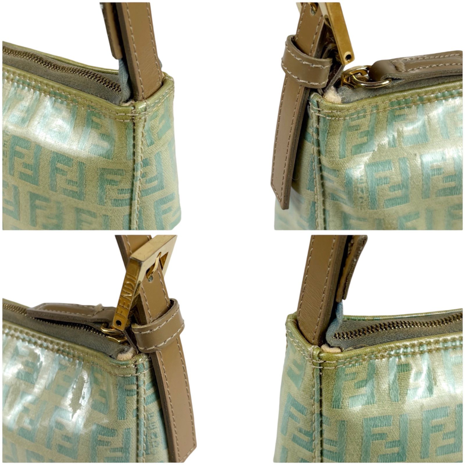 フェンディ FENDI ズッキーノ PVCキャンバス アクセサリーポーチ ミニ 