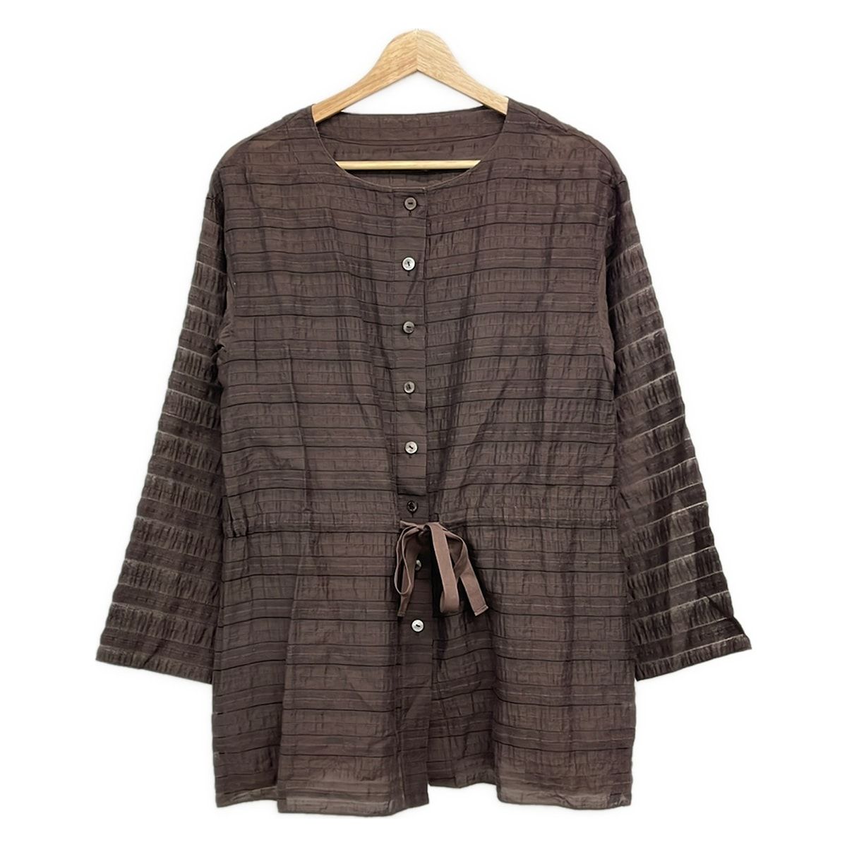 LANVIN COLLECTION(ランバンコレクション) 長袖シャツブラウス サイズ38 M レディース - ダークブラウン