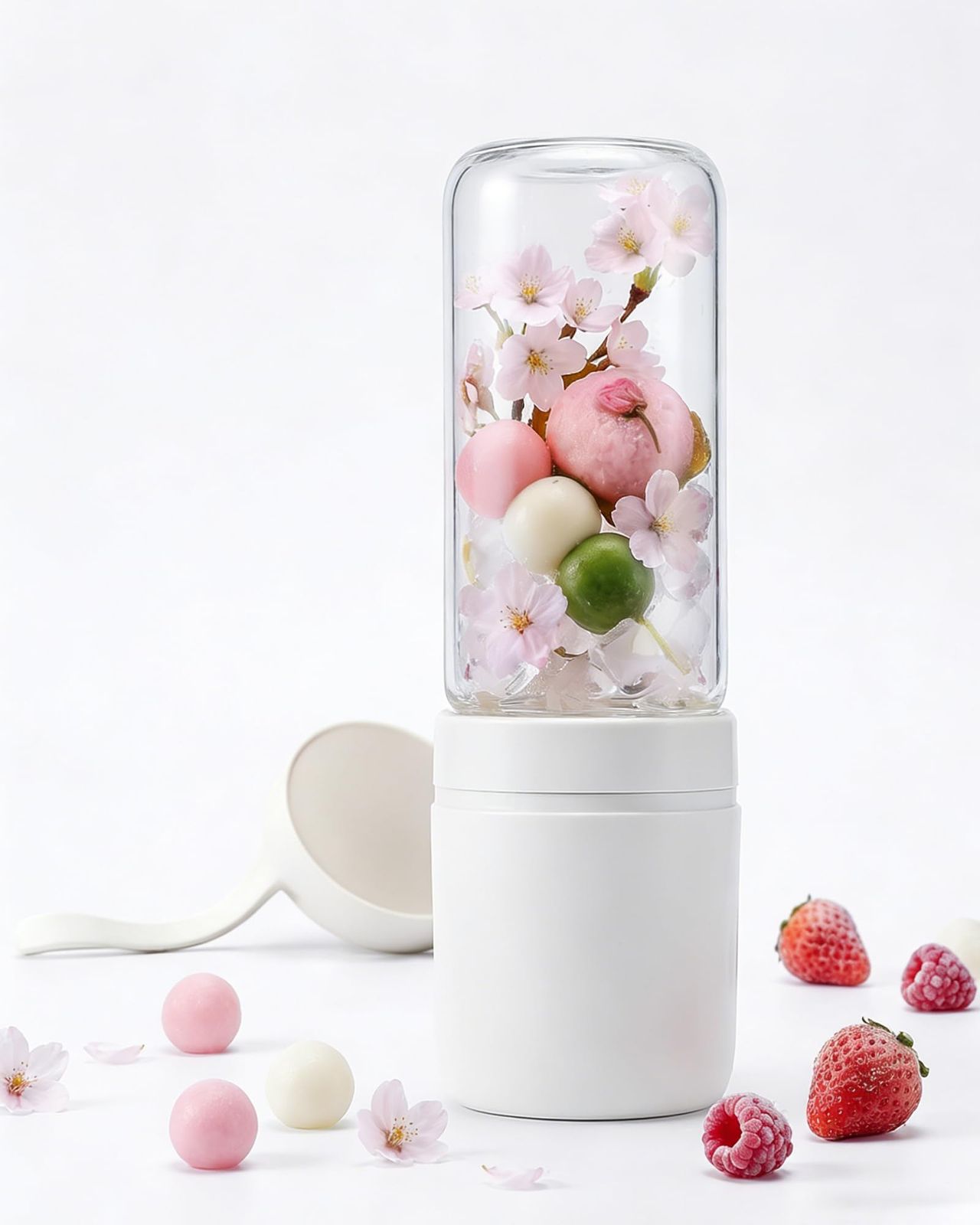 ミキサー コードレス スムージー 小型 ジューサー 耐熱ガラスボトル コンパクト おしゃれ 女性 350ml 22000回/分 野菜 果物 ジュース 氷も砕ける 一人暮らし 多重保護 持ち運びやすい 洗いやすい 蓋付き 出張/旅行/オフィス/ e042f966