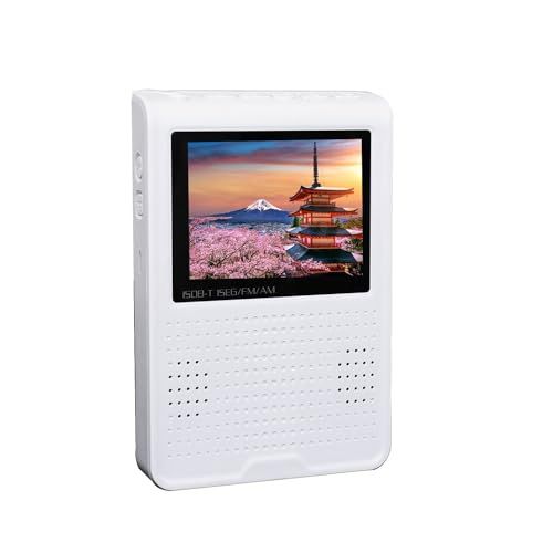 SUCCUL ポケットラジオ 防災ラジオ ワイドFM ポータブルテレビ ワンセグテレビ 2.8インチ 懐中電灯 ラジオ災害 小型テレビ 持ち運び 携帯テレビ 乾電池 USB給電 防災グッズ 地震対策wb 56cb24ce