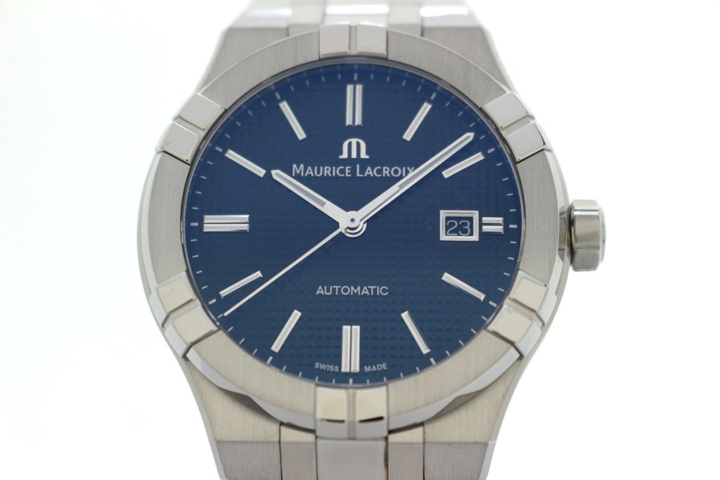 MAURICE LACROIX モーリスラクロア アイコン オートマチック AI6008-SS002-330-2 ステンレススチール ブラック メンズ 自動巻き 2148103906886 【200】【中古】