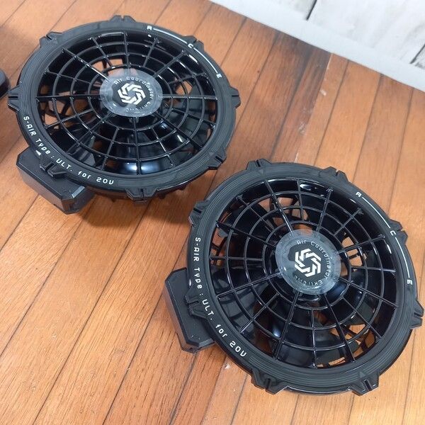 未使用】【シンメン 空調服用 バッテリーファンセット SA-126 S-AIR ① 