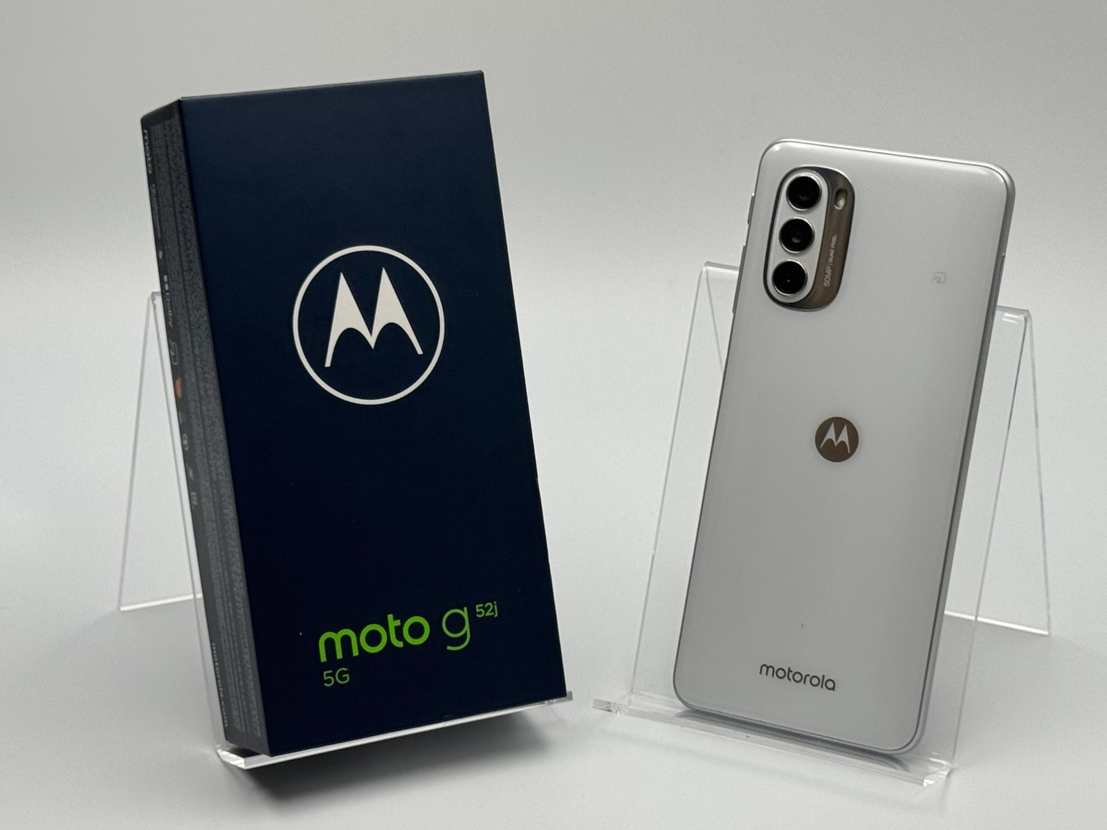 【箱付き中古B】moto g52j 5G パールホワイト SIMフリー 白ロム