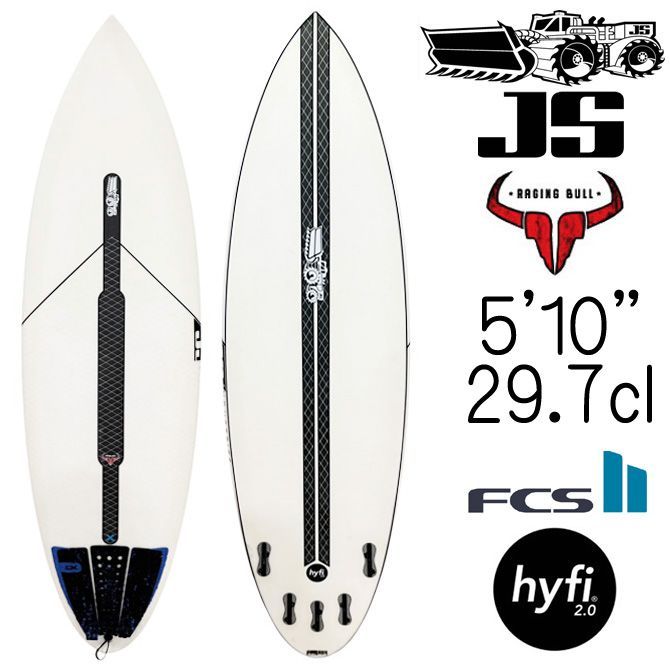 【中古】JSサーフボード レイジングブル オッキー ハイファイ 2.0 EPS モデル 5'10