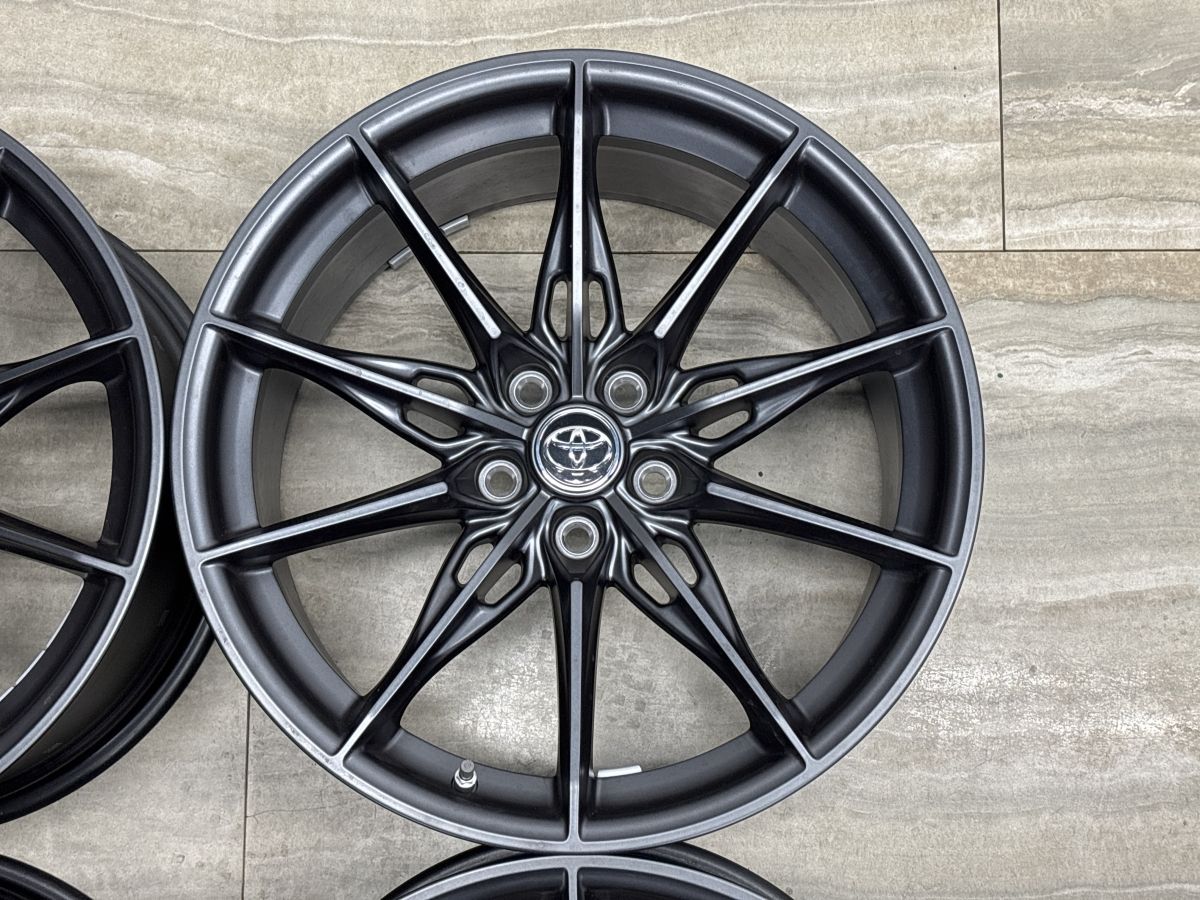 ガリ傷無し タイヤ山有りトヨタGRスープラRZ 純正ホイール 4本 10j 9j 鍛造 新車外し品】トヨタ GRスープラ RZ 純正 19in 9J +32 10J +40