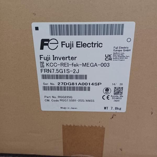 【 新品★送料無料 】FUJI 富士電機 FRN7.5G1S-2J 7.5KW 200V 用インバータ【６ヶ月保証】