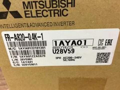 新品【 ★送料無料 】MITSUBISHI 三菱電機 FR-A820-0.4K-1 用高機能・高性能インバータ【６ヶ月保証】 72,050円
