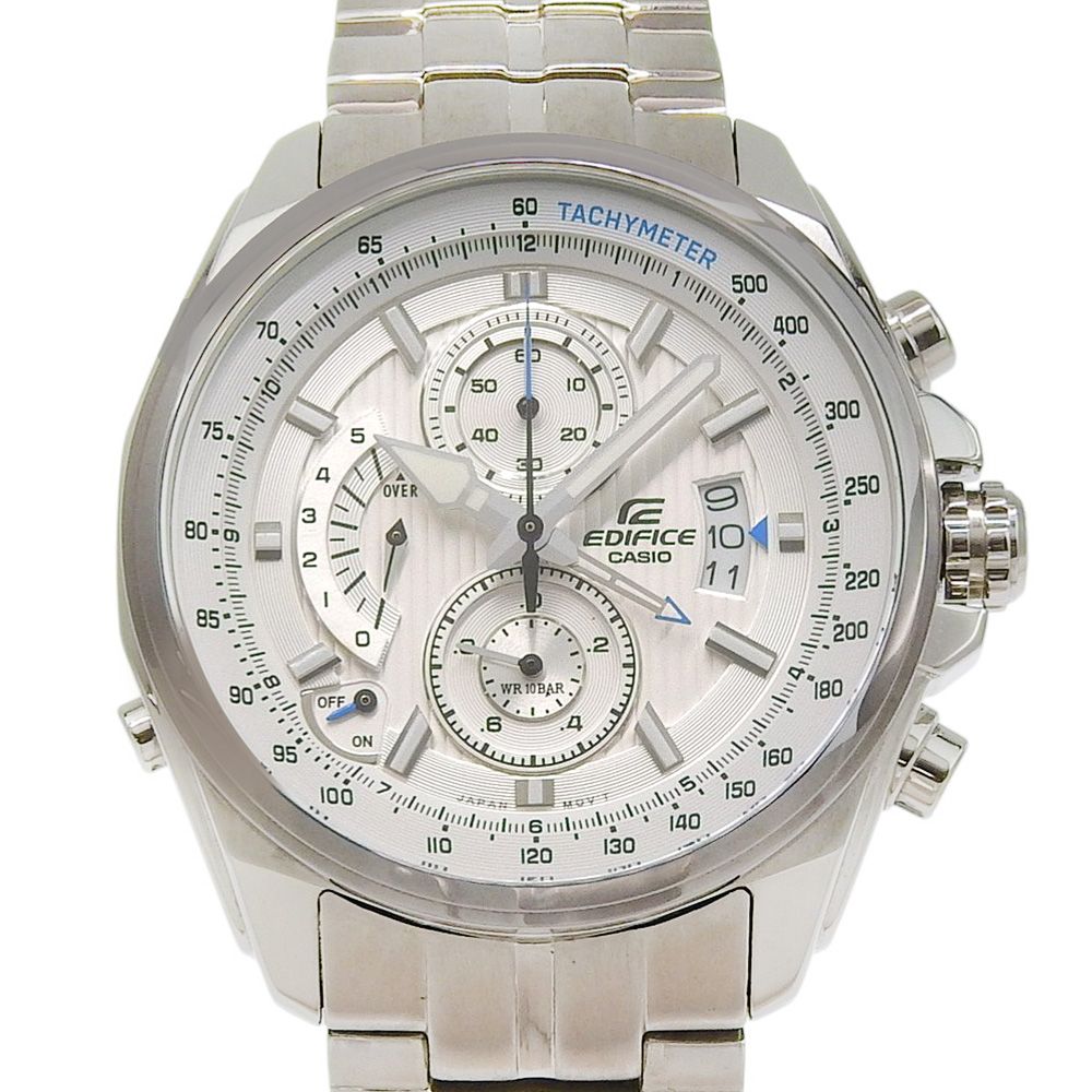 【CASIO】カシオ エディフィス EFR-501DJ-7AJF ステンレススチール シルバー クオーツ クロノグラフ メンズ シルバー文字盤 腕時計 14,454円