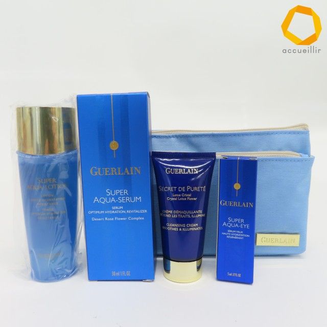 【新品未使用】限定品 ゲラン スーパー アクア サマー コフレ セロム50mL他 ゲラン GUERLAIN スーパーアクア セロム コフレ ポーチ付き [z1014235