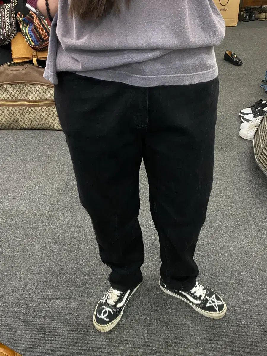 00s LEVI'S リーバイス 550 ブラックデニム パンツ