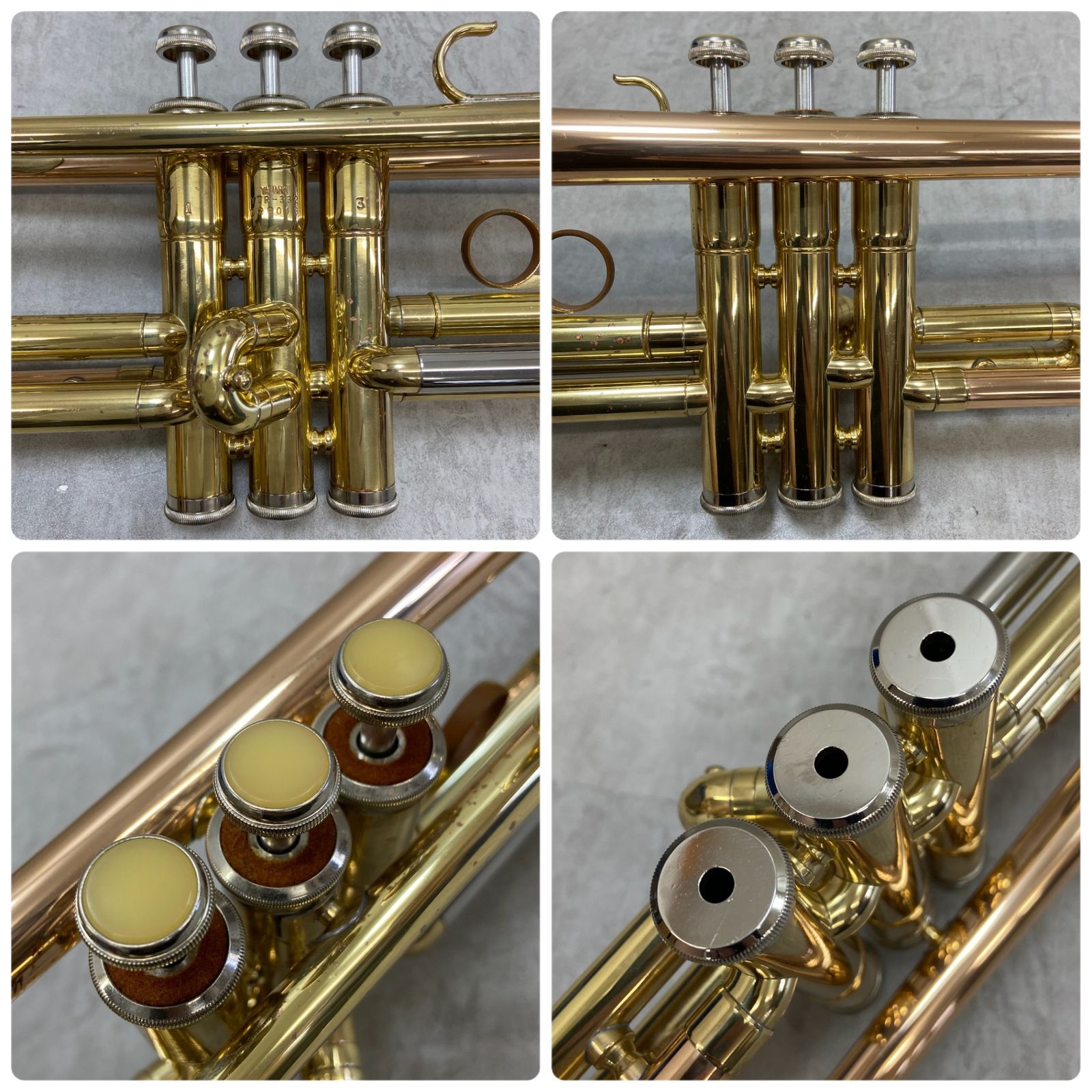 ヤマハ B♭トランペット YTR-332 レッドブラス 赤ベル 純正マウス 