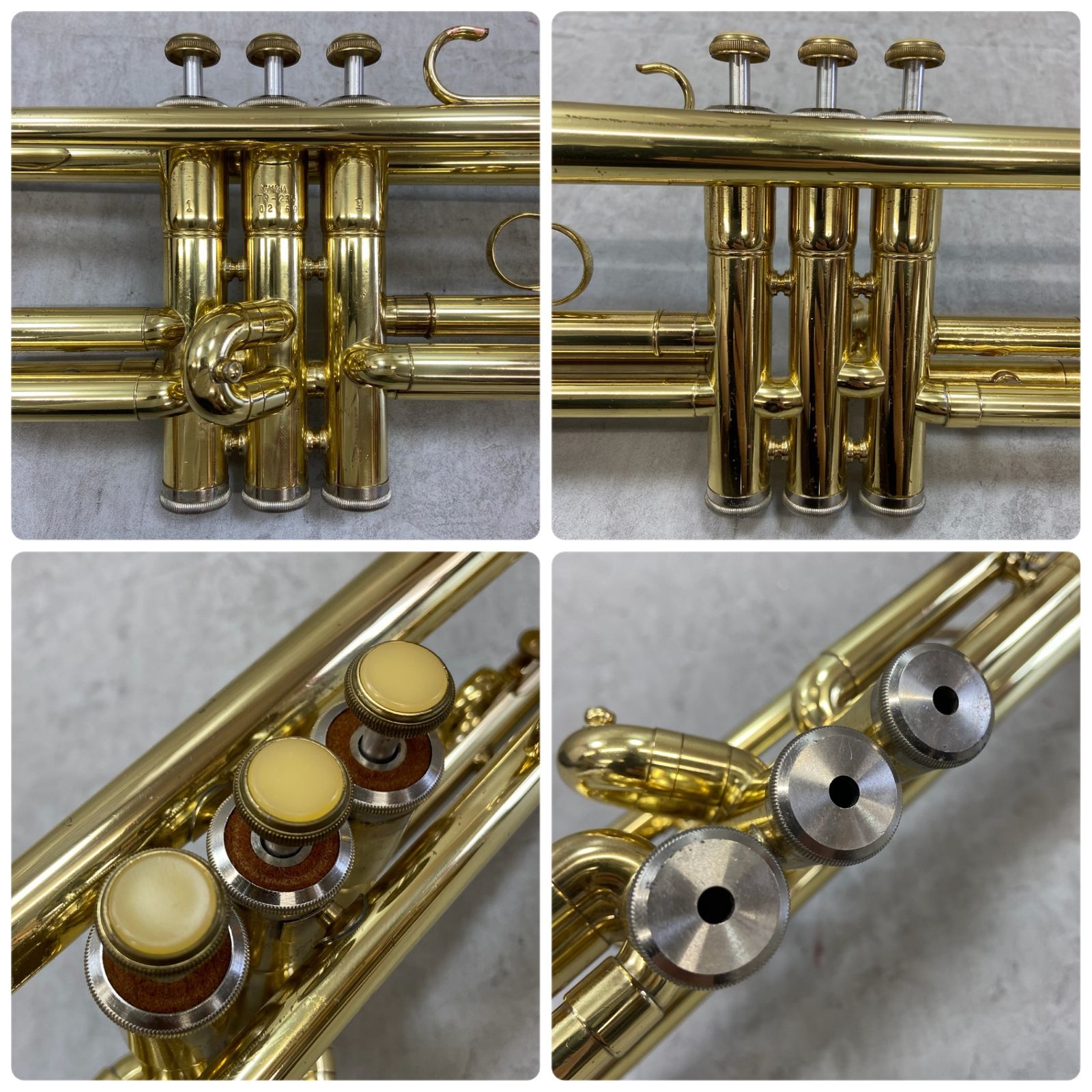 ヤマハ　B♭トランペット　YTR-235　ラッカー　純正レザーケース　管楽器　YAMAHA　trumpet　初心者 ヤマハ B♭トランペット YTR-235 ラッカー 純正レザーケース 管楽器