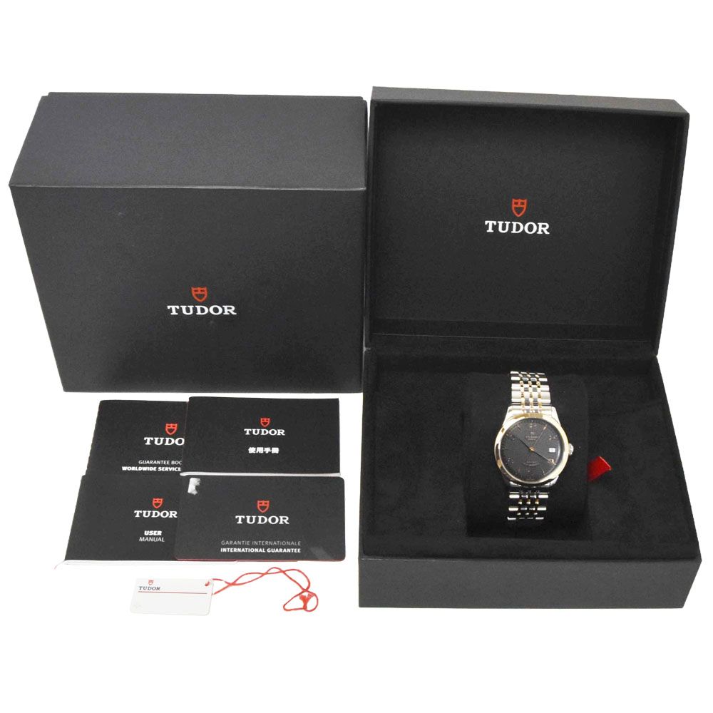チューダー TUDOR Ref.91451 1926 デイト ブラック 自動巻き メンズ 美品 箱・保証書付き 腕時計 H#147746
