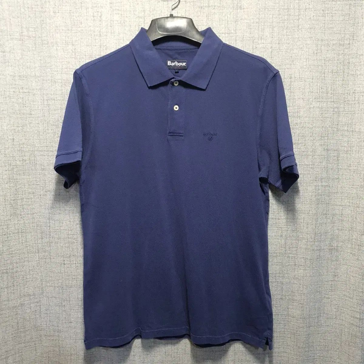 BARBOUR ネイビー 半袖 ポロ Tシャツ L