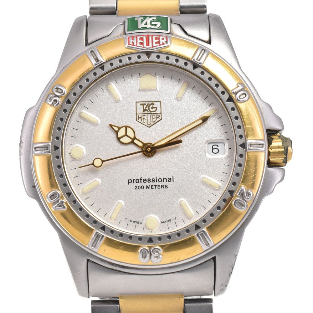 タグホイヤー TAG HEUER 995.706K プロフェッショナル 200 デイト シルバー クォーツ メンズ 腕時計 H#147439