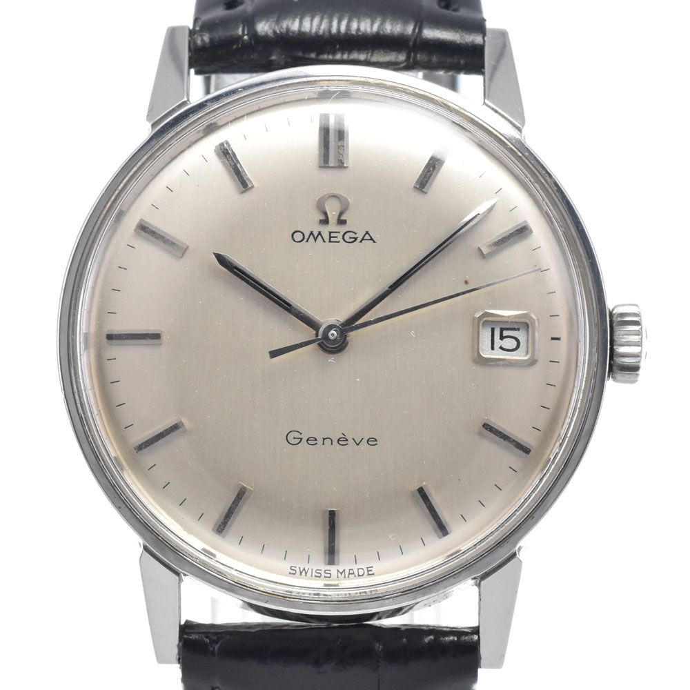 オメガ OMEGA 136.011 ヴィンテージ ジュネーブ Cal.613 シルバー 手巻き メンズ 良品 腕時計 H#147477 54,300円