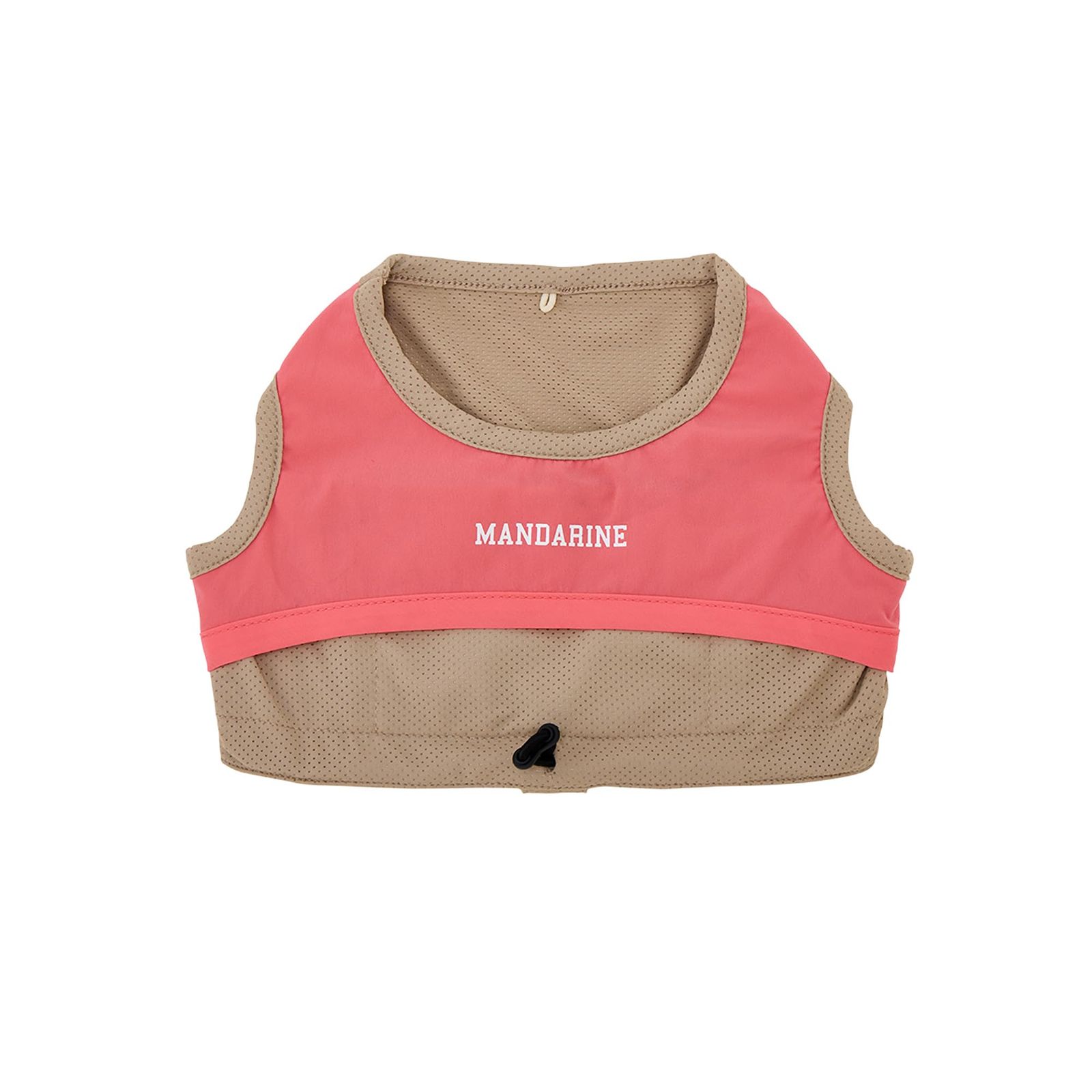 MANDARINE BROTHERS マンダリンブラザーズ COOLING VEST クーリングベスト 犬 服 ドッグウェア クール 接触冷感 保冷剤付き (BEIGE, XXL)as
