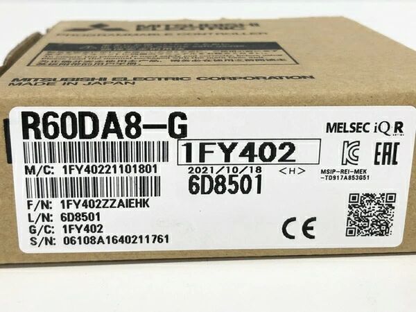 新品【 ★送料無料 】MITSUBISHI 三菱電機 R60DA8-G【６ヶ月保証】