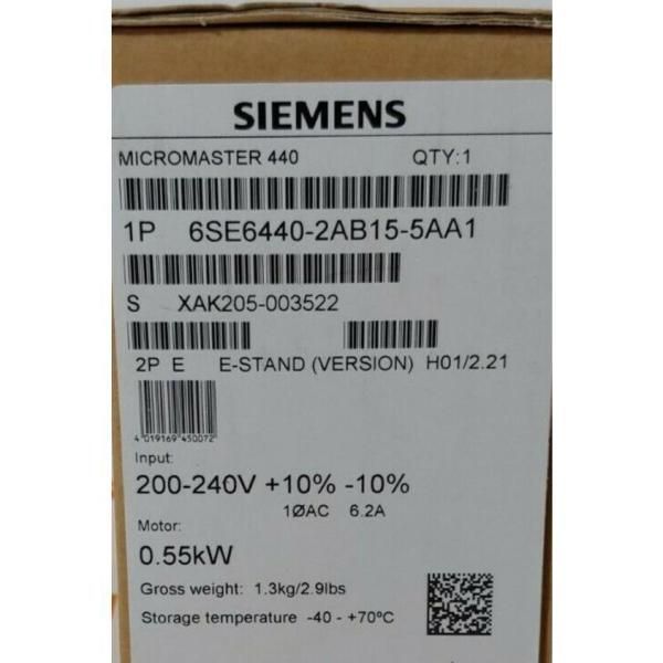 【 新品★送料無料 】SIEMENS 6SE6440-2AB15-5AA1 6SE6 440-2AB15-5AA1 シーメンス 【６ヶ月保証】