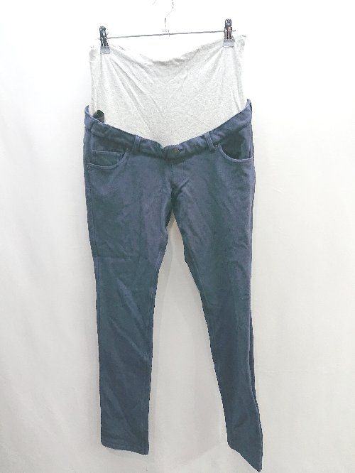 ◇ OLIVE des OLIVE オリーブ・デ・オリーブ マタニティ パンツ サイズL ネイビー レディース E 【1406180075163】