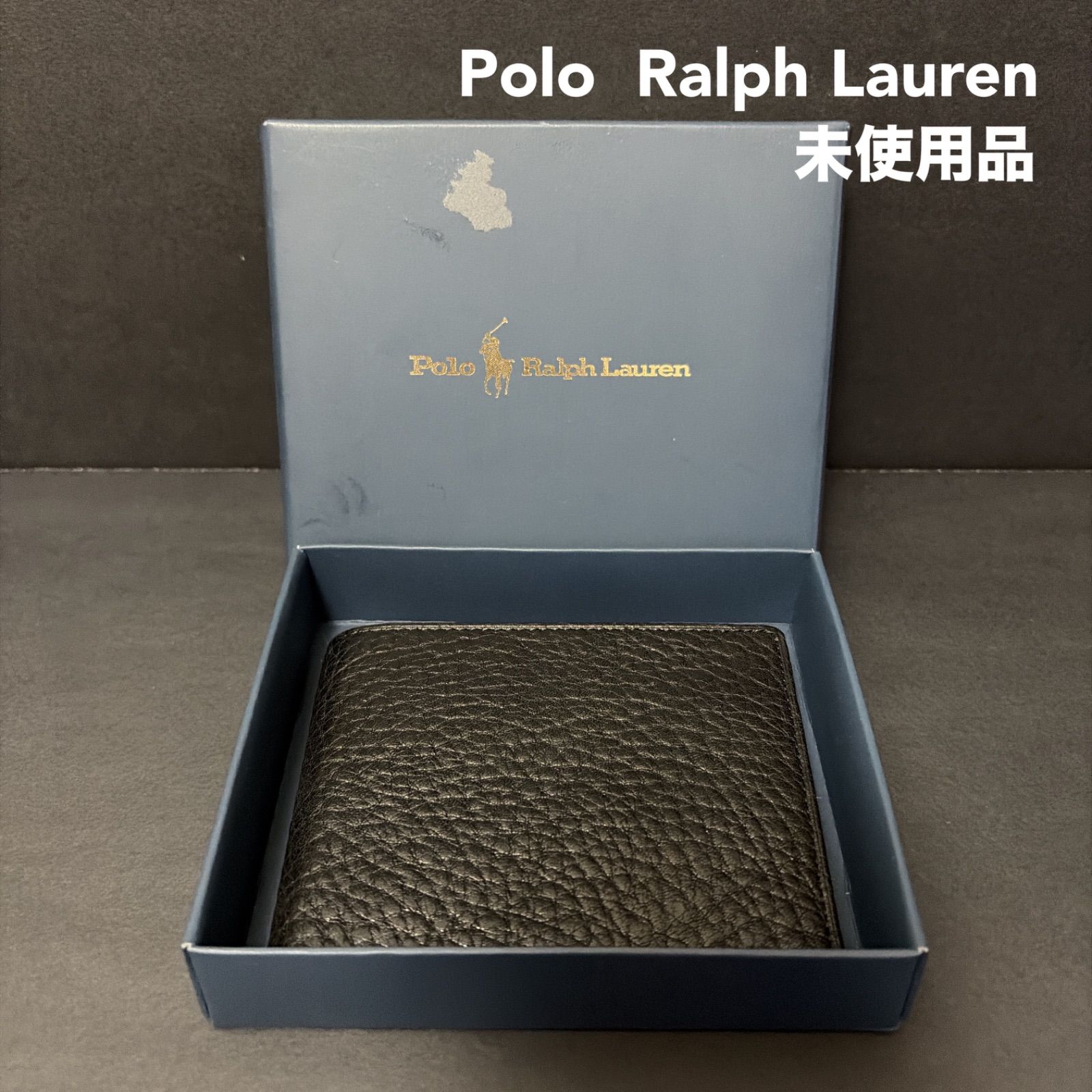 Polo By Ralph Lauren ポロラルフローレン　レザーウォレット　二つ折り財布　未使用品　箱付き