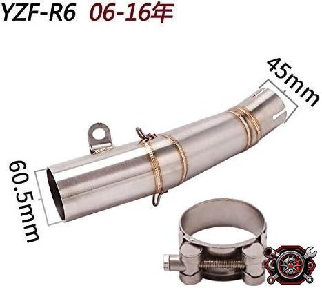 売れ筋YZF-R6（2006-2016）専用 中間パイプ エキゾーストパイプ！パワーアップ＆スポーティサウンド！cp514