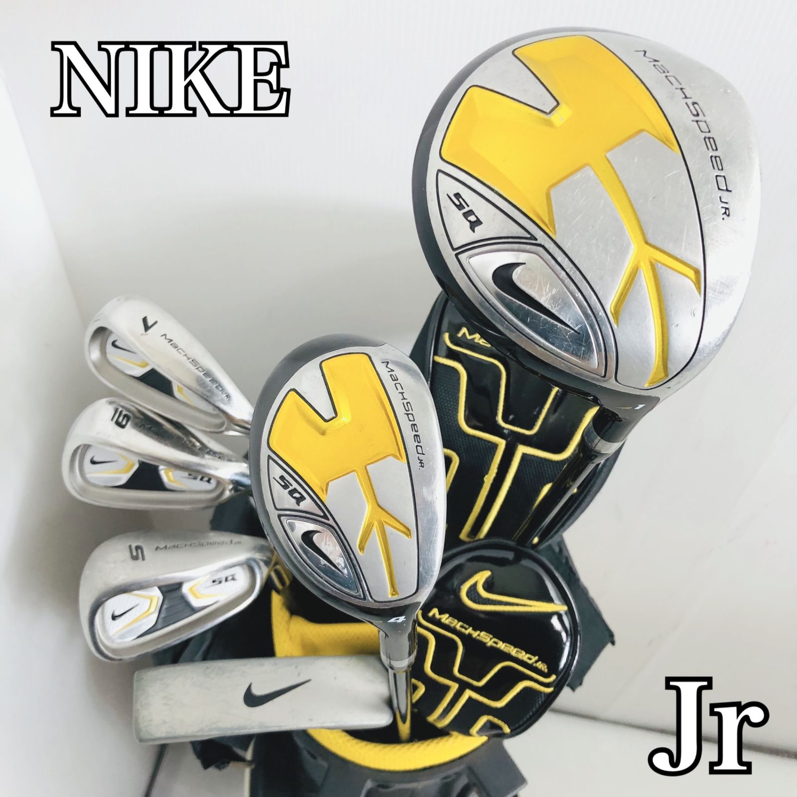 ジュニア NIKE ナイキ SQ MachSpeed JR マッハスピード ゴルフ クラブ セット 子供 初心者 入門 バッグ付き 右利き パター付 EC-69