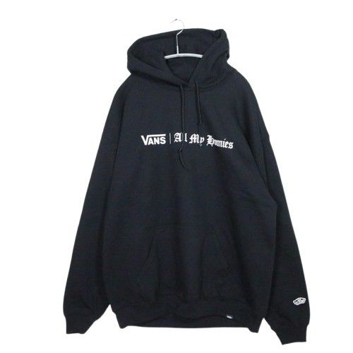 【新品】Lサイズ バンズ オールマイホーミーズ コラボ フーディ VANS All My Homies PULL-OVER HOODIE ブラック 黒 メンズ 送料無料