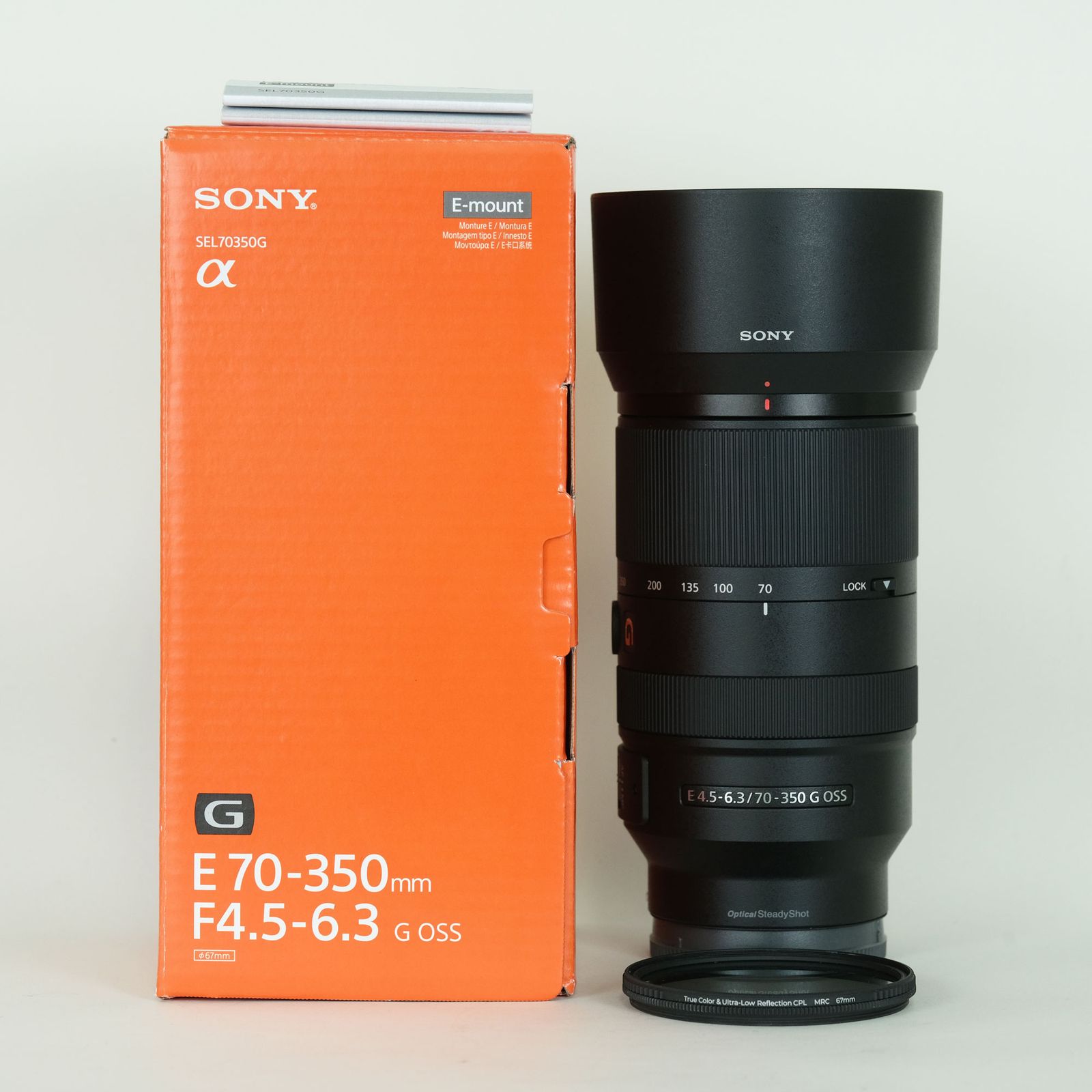 [美品 | CPLフィルター付] SONY E 70-350mm F4.5-6.3 OSS SEL70350G | SONY Eマウント