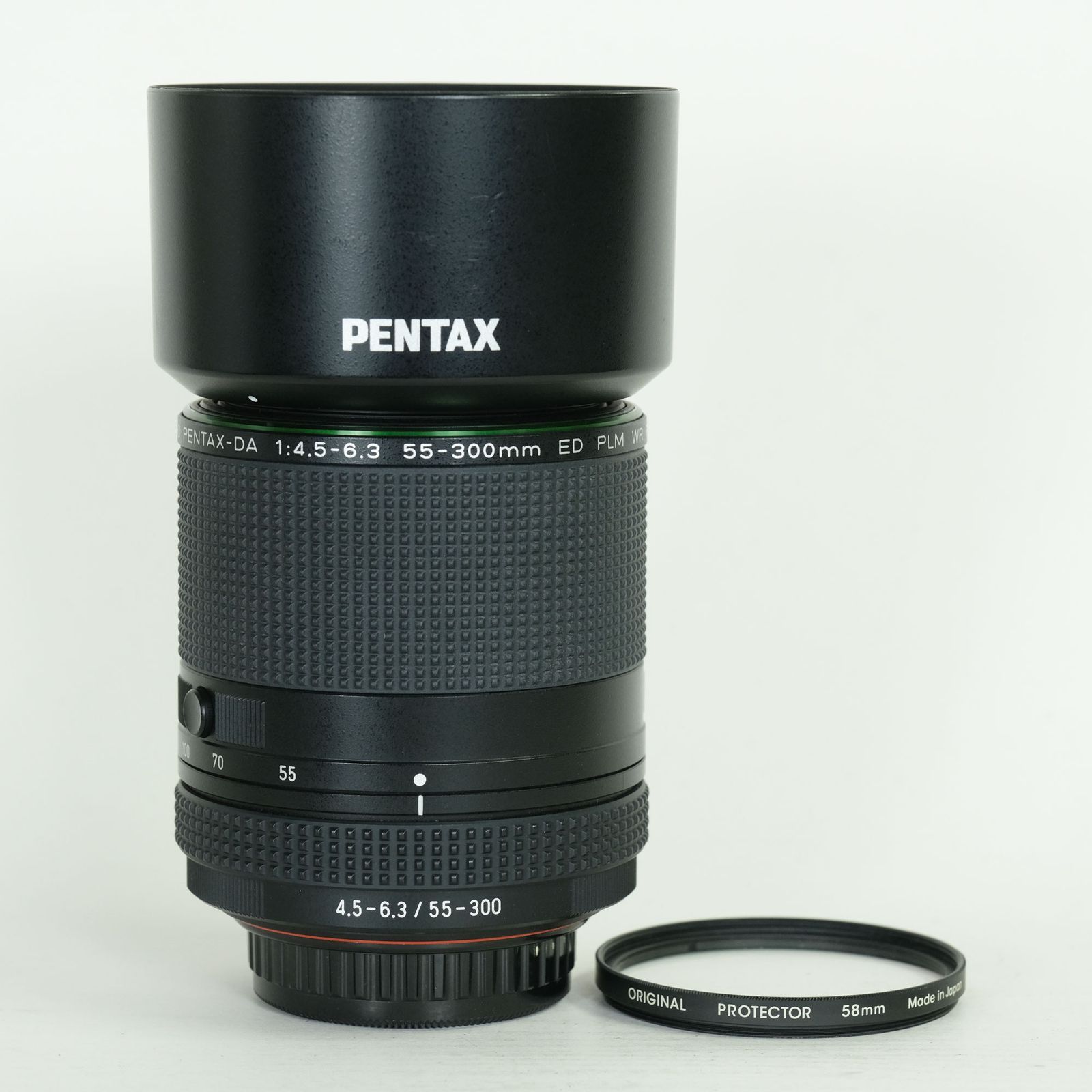 [良品 | フィルター付] PENTAX HD PENTAX-DA 55-300mmF4.5-6.3ED PLM WR RE | PENTAX Kマウント