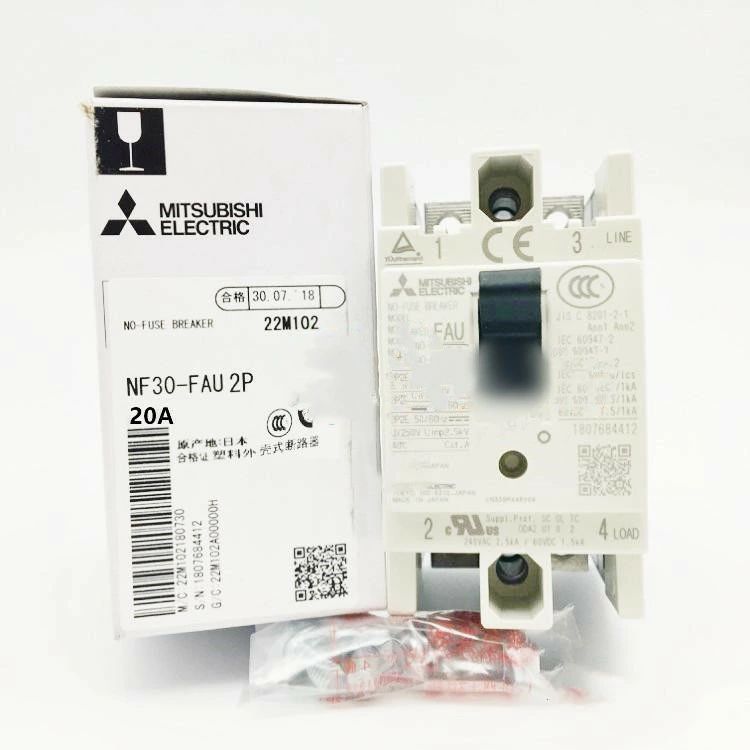 新品【 ★送料無料 】MITSUBISHI 三菱電機 NF30-FAU 2P 20A AX用ノーヒューズ遮断器 【6ヶ月保証】