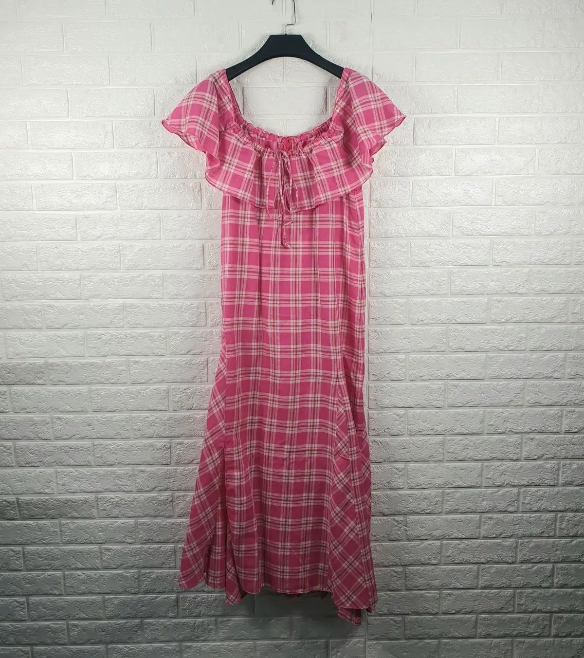 55 ジーカット リネン ロング ONE PIECE