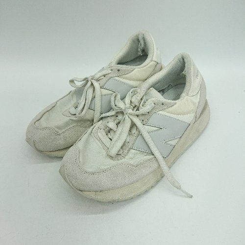 ◇ NEW BALANCE ニューバランス スニーカー サイズ23.5 ホワイト グレー レディース E 【1406180080372】