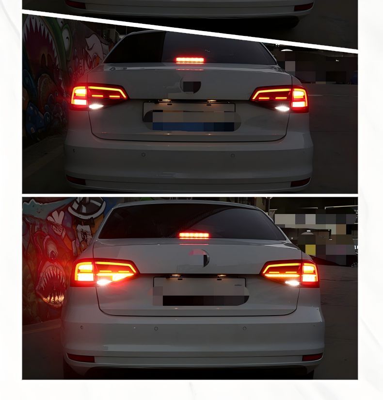 【送料無料】Volkswagen フォルクスワーゲン Sagitar 2015-2018対応 LEDテールランプユニット リアライト 流れるウインカー 高耐久PC製 アップグレード仕様 外装パーツ 画像カラー 精悍な後部印象 スポーティー感 夜間視認性もアップ