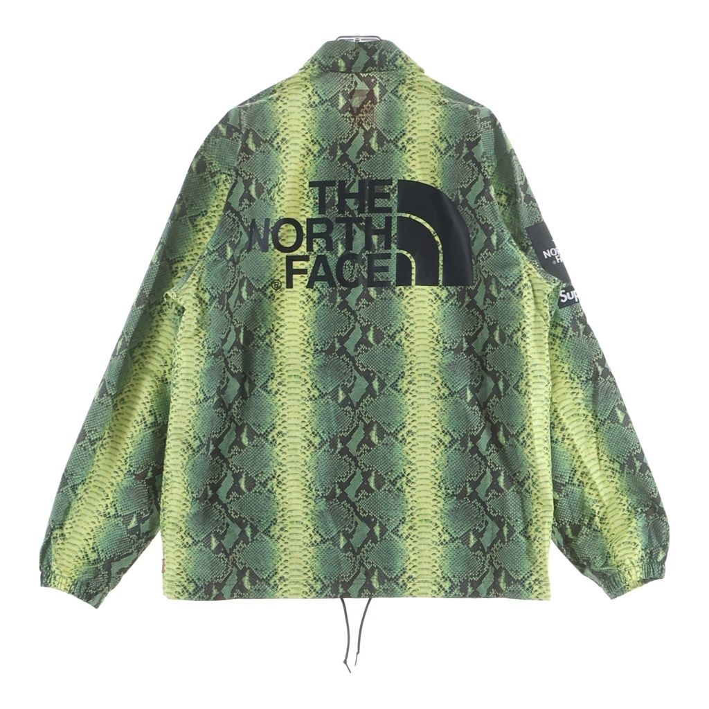 SUPREME (シュプリーム) 18AW ×Snakeskin Taped Seam Coaches Jacket ザ ノースフェイス スネークスキン テープド シーム コーチジャケット グリーン NP11803I