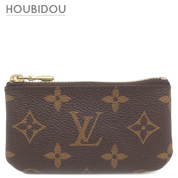 ルイヴィトン Louis Vuitton コインケース ポシェット クレ モノグラムキャンバス モノグラム ゴールド金具 茶 小銭入れ キーチェーン付き M62650 CA1121【中古】