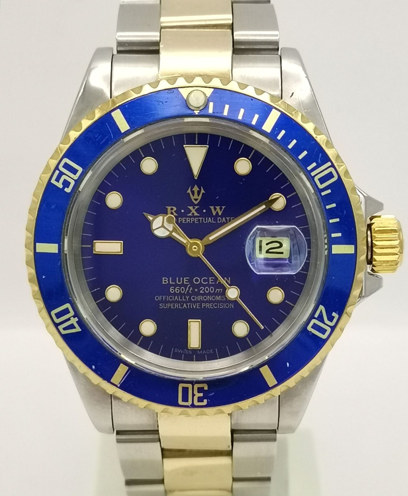 ROOC ブルー/ゴールドリム　即購入OK 希少 R.X.W ブルーオーシャン BLUE OCEAN ケン・トレーディング RXW