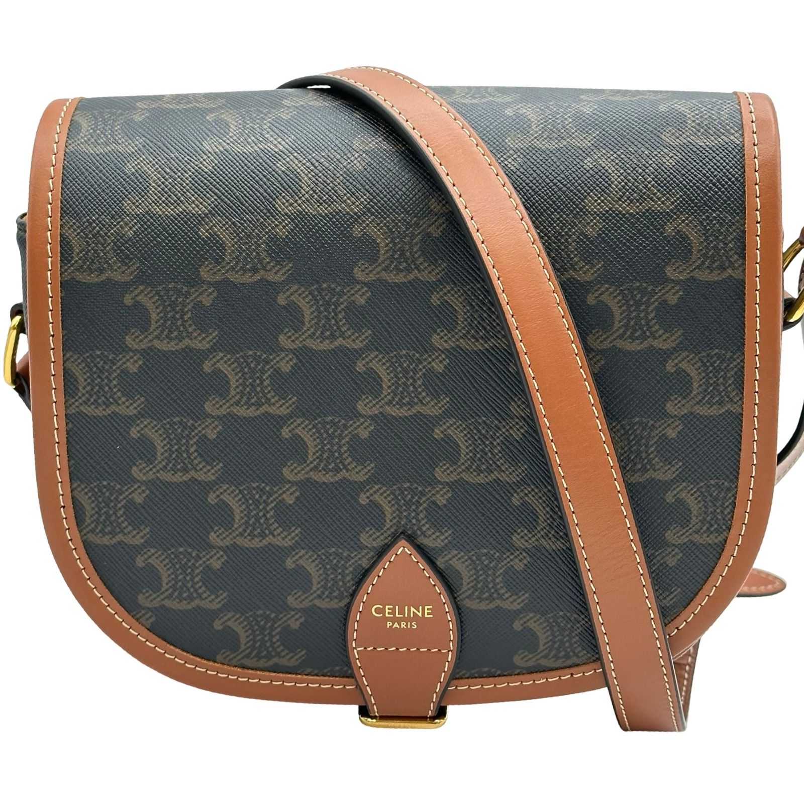 セリーヌ CELINE フォルコミディアム 191502 タン トリオンフキャンバス レディース ショルダーバッグ