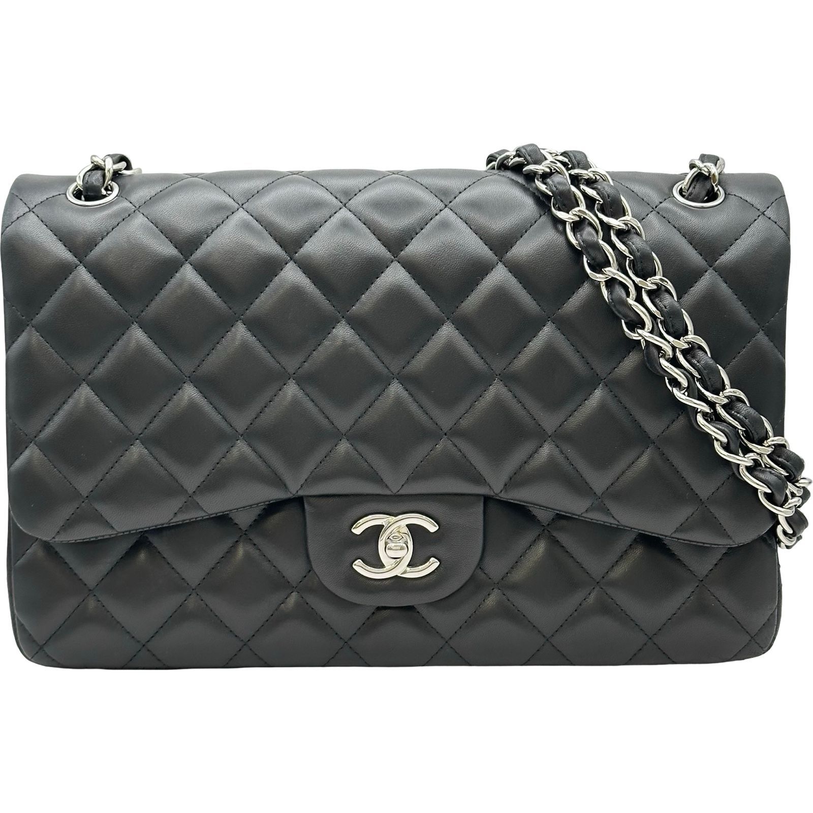 シャネル CHANEL マトラッセ30 A58600 17番台 ブラック シルバー金具 ラムスキン レディース ショルダーバッグ