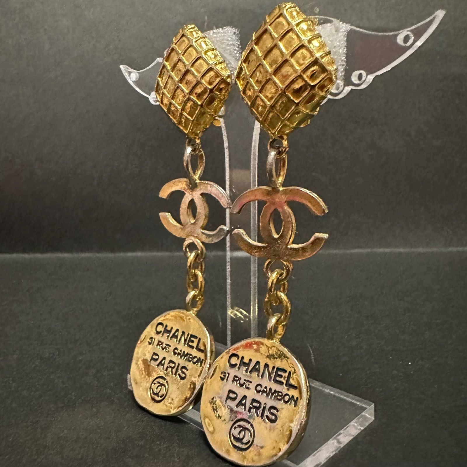 希少CHANEL ゴールド パール イヤリング
