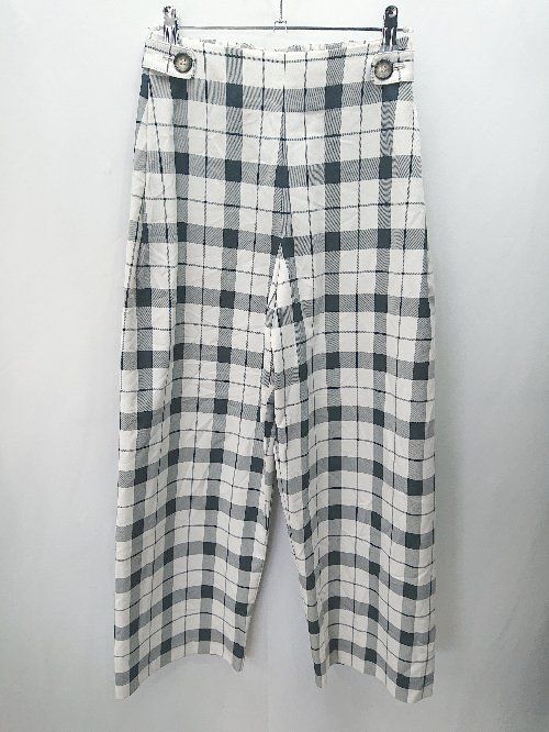 ◇ URBAN RESEARCH DOORS アーバン リサーチ ドアーズ 総柄 イージーパンツ サイズ36 グレー系 レディース E 【1406180087395】
