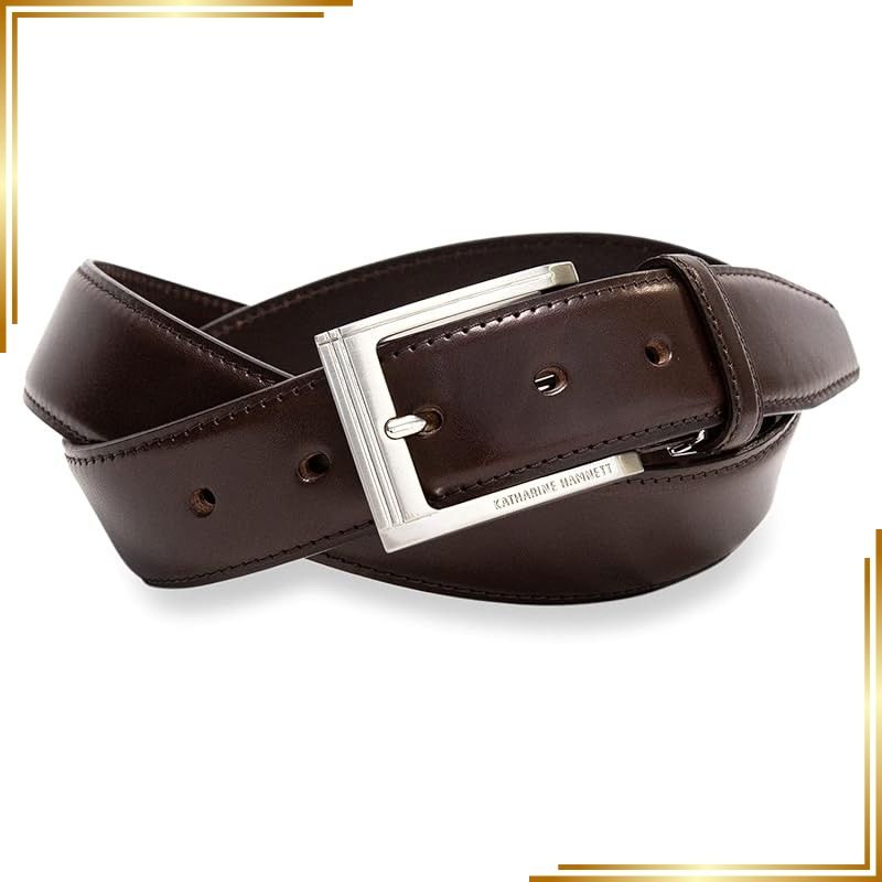 【新品】 キャサリンハムネット ロンドン KATHARINE HAMNETT LONDON ベルト 本革 当社限定 メデューサ MEDUSA BELT KH-0060221IN チョコ