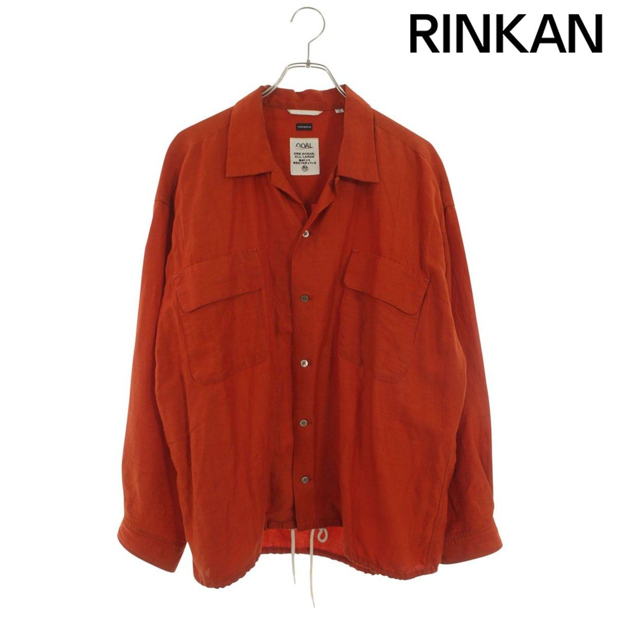 ナナミカ Open Collar Cupra Hemp Shirt/SUGS415 オープンカラーキュプラヘンプ長袖シャツ メンズ S
