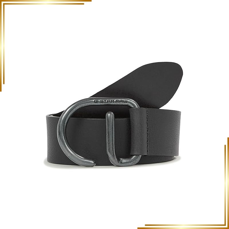 【新品】 [ジースターロゥ] ベルト メンズ ブラック Vintage Buckle Belt D26258-3127-5178-85