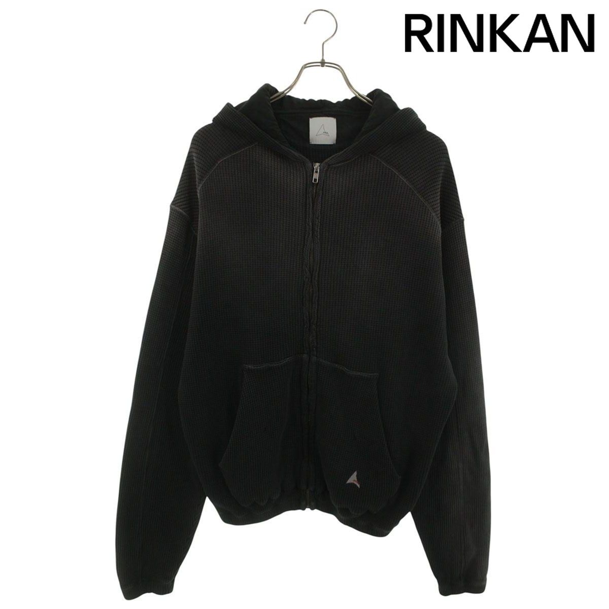 ロア BEE SUNFADED WAFFLE ZIP IP HOODIE サンフェード加工ジップアップパーカー メンズ S